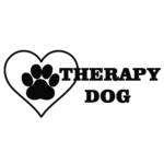 therapy dog logo pruhledne ctverec